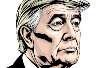 make a marvelous headcut wsj portrait style from photo