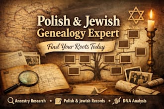 be your polish genealogist for polish and jewish ancestry