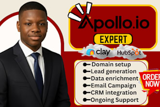 setup apollo io hubspot clay com salesforce pipedrive bitrix24 make automation