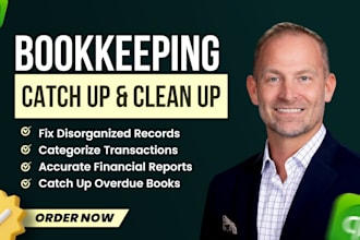 clean up messy quickbooks and catch up overdue bookkeeping fast and tax ready
