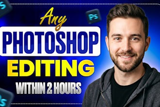 do any photoshop job in a few hours