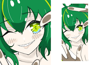custom face close anime wallpapers hand drawn