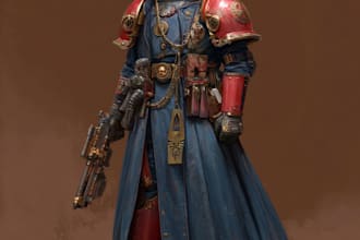 make your favorite warhammer character art illustration