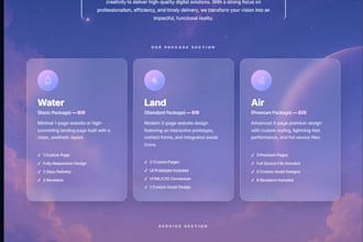 we will create a modern landing page that captures attention instantly