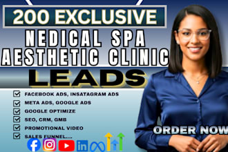 exclusive medical spa leads, aesthetic leads, medical spa leads, facebook ads