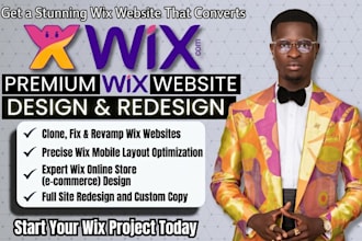 clone fix wix mobile layout copy revamp wix website design and wix online store