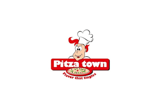 design restaurant food pizza town logo