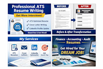 write an ats optimized resume and cover letter