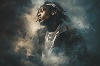 design album cover art and mixtape cover design