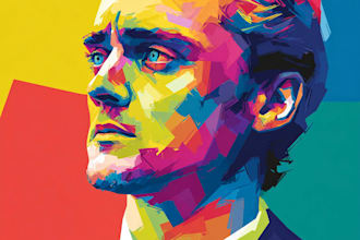 do digital handrawn wpap pop art