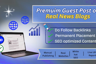publish 30 news guest posts with dofollow links