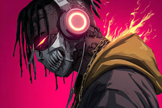 create custom anime album cover art that grabs attention