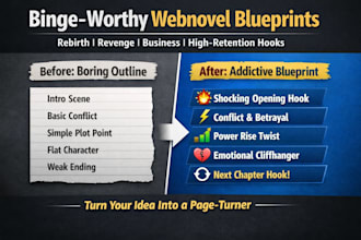 professional story outline and plot development for fiction