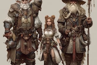 fantasy character art and fantasy character art