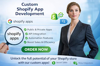 develop public private shopify app ai shopify custom app shopify api integration