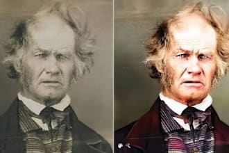 colorize and restore old black and white photos