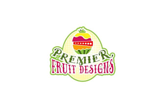 design an elegant creative logo for premier fruit designs