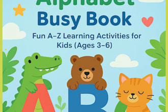 design graphic designs and kids busy books