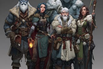 draw your dnd party