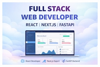 develop react nextjs web apps with fastapi backend
