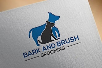 design animal dog pet care veterinary logo