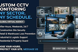 provide remote cctv monitoring according to your needs