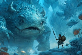 draw fantasy creatures and custom monster illustration