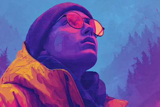 create a beautiful digital illustration