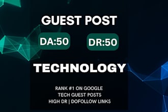 publish a technology guest post with tech backlinks
