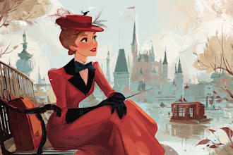 create disney style illustration for you