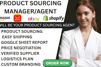 do product sourcing and be your sourcing agent for aliexpress shopify amazon fba