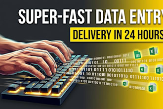 data entry, copying, and pasting with high accuracy and professionalism