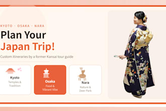 design a japan trip plan as a former local guide