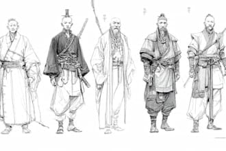 create character concept art sketch