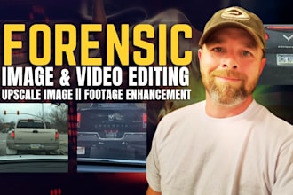 do forensic video and image enhancement, forensic  license plate cleanup, cctv