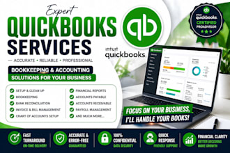 bank reconcilation set up, bookkeeping, qbo clean up setup