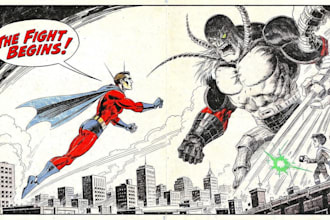 do superhero comic page