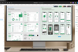 create figma UI UX design for web and app