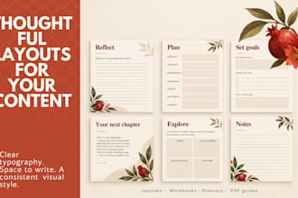 design custom journals, workbooks, planners and books