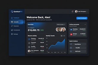 create modern and sleek UI UX design