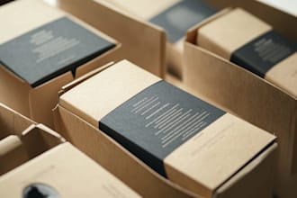 design product packaging, box design, and a custom