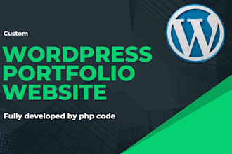 develop resume and portfolio wordpress custom theme with php