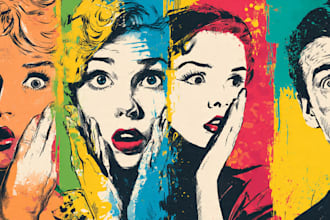 create a unique street pop art illustration