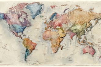 do custom watercolor wedding map