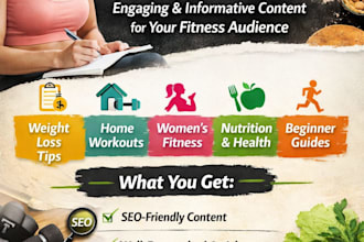 write engaging and SEO friendly fitness blog posts