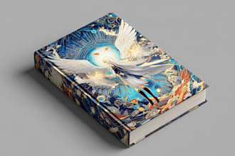 create artistic poetry book cover art