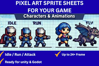 create high quality pixel art sprite sheets for your game