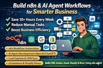 build business automation workflows using n8n and ai agents