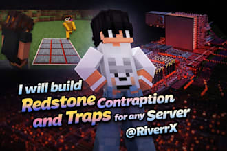 build redstone contraption and traps in any server