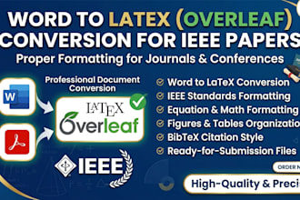 convert word to latex overleaf for ieee journal and conference papers